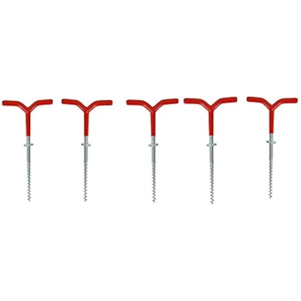 ・アイスペグ 5本セットです。・凍結した湖でのテント固定・置き竿等の用途にお使い頂けます。・テントを張った中で暖かく快適に過ごしながら冬のワカサギ釣りや、冬キャンプなどをお楽しみください。・氷用テントペグ。ねじ込んで固定できるので、強風等で...