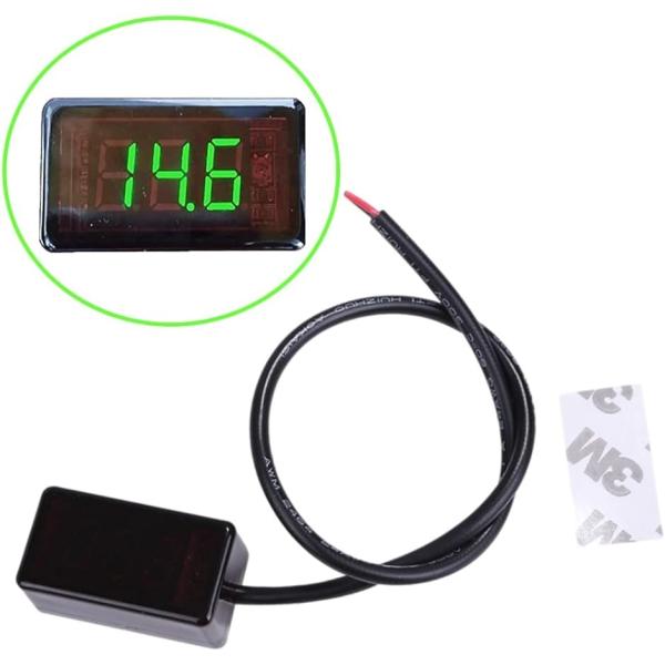 他サイト： コンパクト ボルトメーター デジタル 小型電圧計 デジタル電圧計 LEDディスプレイ LEDデジタル電圧計 電圧表示( グリーン)の商品画像
