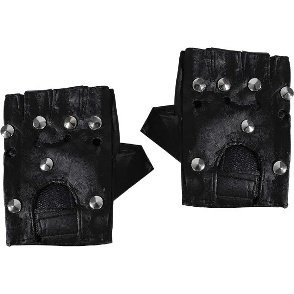 バリエーションコード : 2B6PHPOCRW・ハーフフィンガータイプのカッコいいグローブ。・コスプレ、ドライブ、ライブ衣装、ポージング、写真撮影等様々なシーンに。・「カラー」ブラック 「材質」合成皮革・「サイズ」メンズフリーサイズ 平置き...