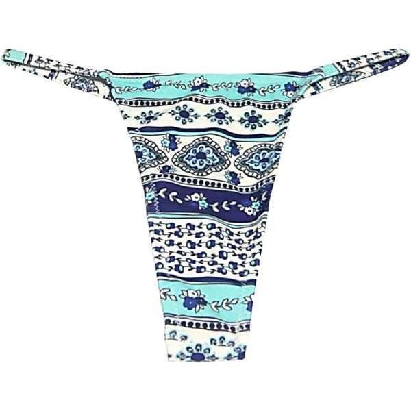 水着生地 水着用インナー Tショーツアンダーショーツ レディース 重ね履き レイヤード 単品 透け防止 柄物( D柄,  Large)