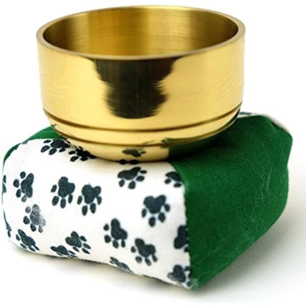 バリエーションコード : 2B88H663CHペット仏具 セット おりん、日本製のりん棒とオリジナル足跡柄のおりん用座布団の3点セットです。座布団のフットスタンプ柄がかわいいので部屋のインテリアにもマッチします。気分転換や集中力を高めたい時...