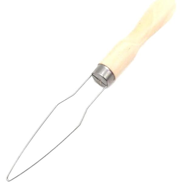 バリエーションコード : 2B8949C0DQ・針の糸通しの要領でシャツなどのボタン掛けを手助けする自助具です。「使い方」 (1)針金部分の先端をボタン穴の表側から差し込む (2)針金部分の先端をボタンに引っかける (3)ボタンを引っかけた...