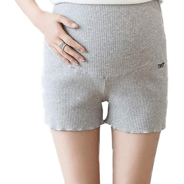 マタニティ レギンス ショートパンツ インナー ゴム 調節可能 短パン フリー( グレー,  フリー)