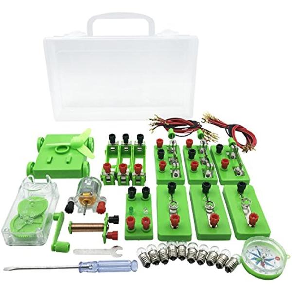 バリエーションコード : 2B8R6TFF6H「電気実験セット内容」バッテリーケースx３ＯＮＯＦＦスイッチx１切替スイッチx２豆電球ソケットユニットx２ＬＥＤユニットx１モーターユニットx１プロペラ付台車ユニットx１手回し発電機ユニットx１...