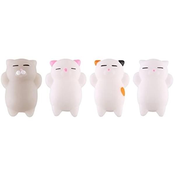 もちもち スクイーズ 可愛い減圧おもちゃ ストレス解消 握ってストレス発散 萌え猫ちゃん 白い猫 三毛猫 グレー猫 ピンク猫 4匹猫 Buyee 日本代购平台 产品购物网站大全 Buyee一站式代购 Bot Online