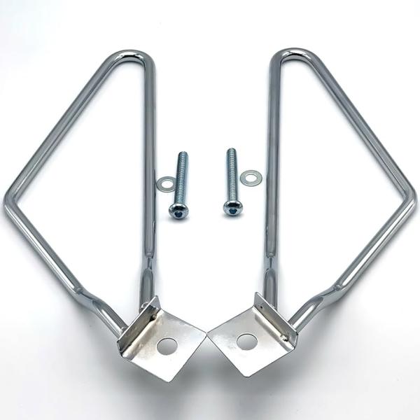 バリエーションコード : 2B92R2H899「巻き込み防止」バイク用のサイドバッグサポート サドル バッグや左右サイドタイプのバッグが車輪に巻き込まれたり接触して損傷したりすることを防ぐためのサポート金具です。「安全性向上」サイドバッグを...