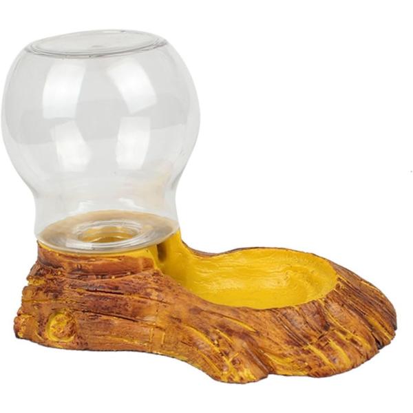 プロフェッショナルな設計の爬虫飲水器は、小型の爬虫類（亀、トカゲ、ヘビ）に最適です。安全性を重視した樹脂製で、耐久性があり、変形しにくいため、長期間安心して使用でき、お手入れも簡単です。多機能な自動給水器は、給水と餌入れの役割を兼ね備え、飼...