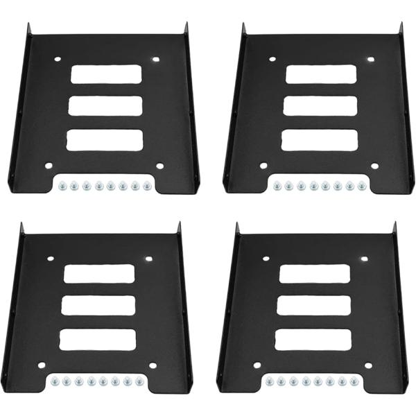 バリエーションコード : 2B941S8KU9「2.5 3.5 変換 マウンタ」この黒のHDD・SSDのケース、金属製ブラケットは、2.5インチのハードディスクドライブやソリッドステートドライブをデスクトップのパソコン筐体の3.5インチマウ...