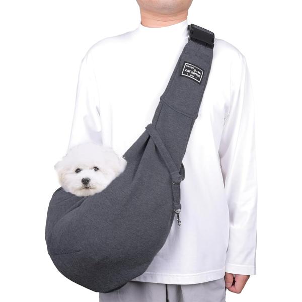 バリエーションコード : 2B4O98GX0J「通気性抜群」犬、猫、その他のペット用スリングバッグ（抱っこ紐）です。内側は可愛らしいギンガムチェック柄で、とてもおしゃれです。ポリエステル素材を使用しており、毛が付きにくく、通気性も優れていま...