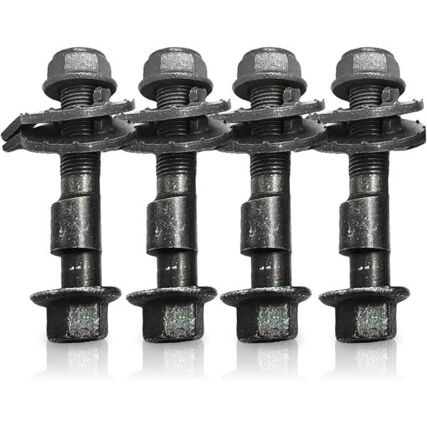 キャンバーボルト 調整 調整式 14mm M14 超硬 車 汎用 4本 セット (ダークグリーン)