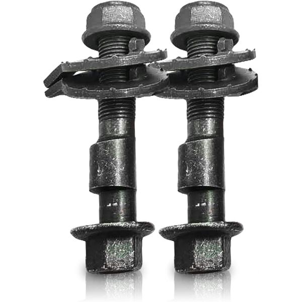 【互換品】 キャンバーボルト 調整 調整式 14mm M14 超硬 車 汎用 2本 セット(ダークグリーン)