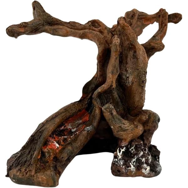 ・この流木風登り木は、爬虫類の飼育に最適な人工の登り木です。トカゲやヤモリ、蛇、イモリなどの爬虫類が自然の環境で遊べるようにデザインされています。・テラリウムやアクアリウム、アクアテラリウムの装飾レイアウトにも使え、水槽内で自然な雰囲気を演...