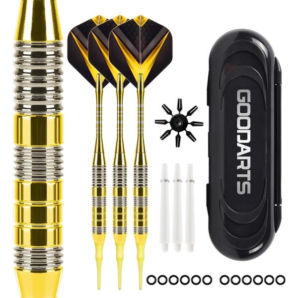 バリエーションコード : 2BUW94PC65「初心者」本製品は、初心者にぴったりのソフトダーツセットで、豊富なパーツが内蔵されており、初心者にも便利で素早く上手に、自分に合ったコーディネートを組み合わせています。「優れた設計」ダーツバレル...