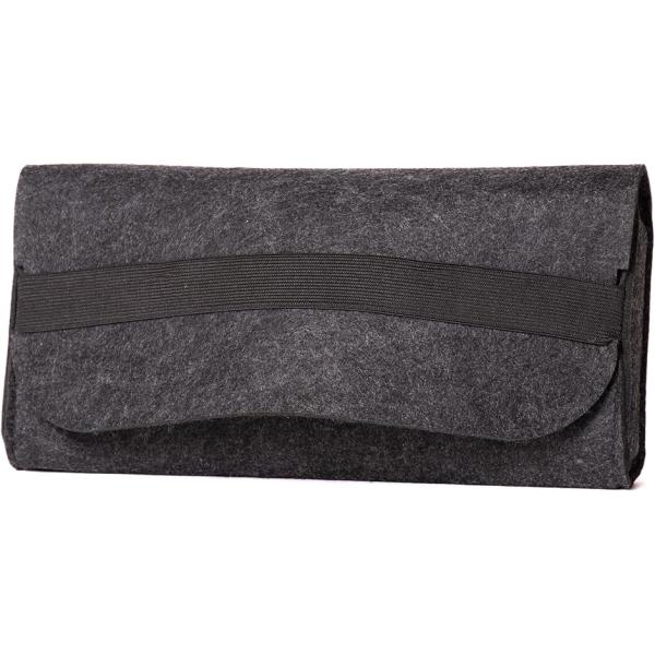 「簡易設計のHHKBキャリーケース」ゴムバンドにベロを入れるだけのHHKB用簡易設計キャリーケース。開閉のしやすさはボタン式やジッパー式に軍配が上がり、フタもちょっと浮いてしまうけれど3mm厚のフェルト仕様で保護性能もしっかり。たまの外出に...