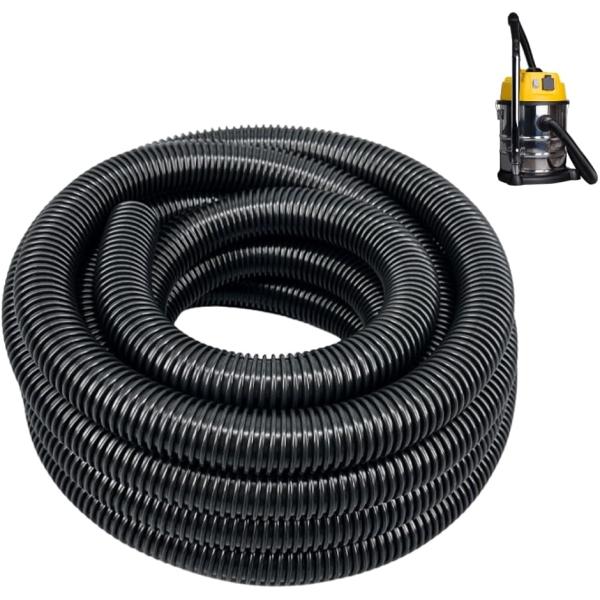 集塵ホース ダクトホース 掃除機 蛇腹ホース ジャバラホース 内径32mm 外径39mm(ブラック,  3.5m)