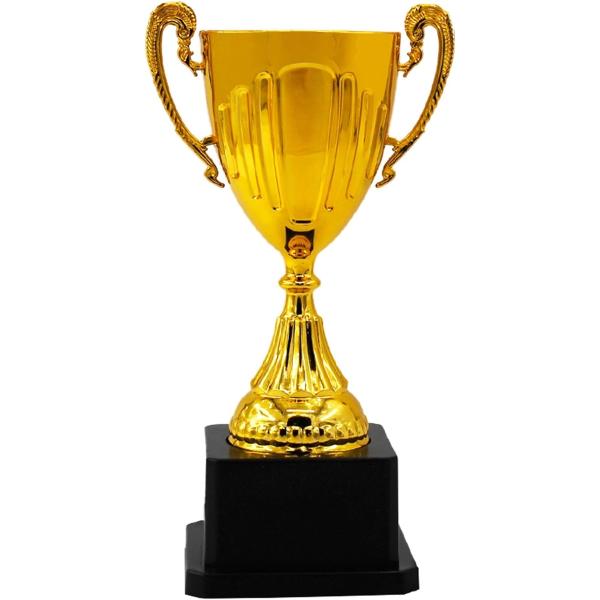 バリエーションコード : 2B9HHHLD1U「永遠の定番アイテム」トロフィーはお祝いや感謝のシーンで広く使われ、いつの時代でも大切な思い出を引き立てる永遠の定番アイテムです。「輝くゴールドと高級感」樹脂のカップに金属を電気的にコーティング...