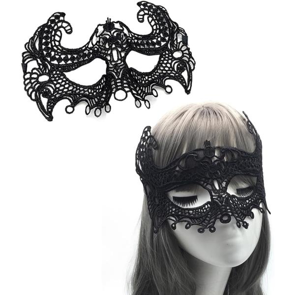 バリエーションコード : 2B9SH0KRDWイベント・ハロウィン・パティーに。セクシーで可愛いレースアイマスク。非現実な世界をお楽しみください。「サイズ」22cmx14cm