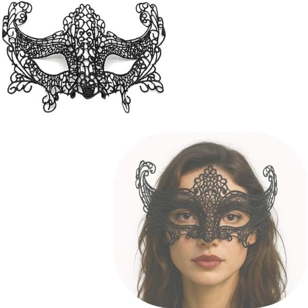 バリエーションコード : 2B9SH0KRDWイベント・ハロウィン・パティーに。セクシーで可愛いレースアイマスク。非現実な世界をお楽しみください。「サイズ」22cmx14cm