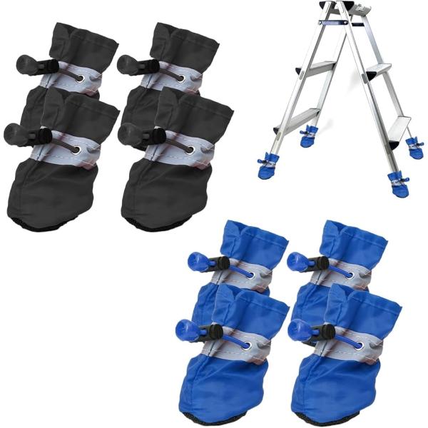 バリエーションコード : 2B9NGV5LXH家具や脚立に簡単装着。脚立用カバー4個x2色セット（青・黒）です。巾着タイプでしっかりフィット。床の傷や汚れを防ぎます。さまざまなサイズ・形状の脚に対応し、ご家庭やオフィスで大活躍。「簡単装着」...
