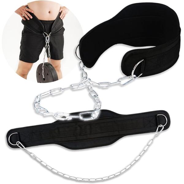 「ディップストレーニングにより負荷をかけられる」長時間トレーニングを続けていくと自重だけでは負荷が足りなくなってしまいます。そんな負荷が物足りなくなってきた際にプレート装着して負荷を追加できるベルトです。長さも調節が可能な鎖カラビナ装着式。...