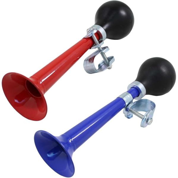 バリエーションコード : 2BJNVSXSOO「取付簡単なラッパホーン」メタルマウントで自転車のハンドルバーに簡単に取り付けられるラッパホーン2個セットです。警音器として自転車ベルの役割でラッパ音で危険を知らせ事故を防ぎます。「レトロなデザ...