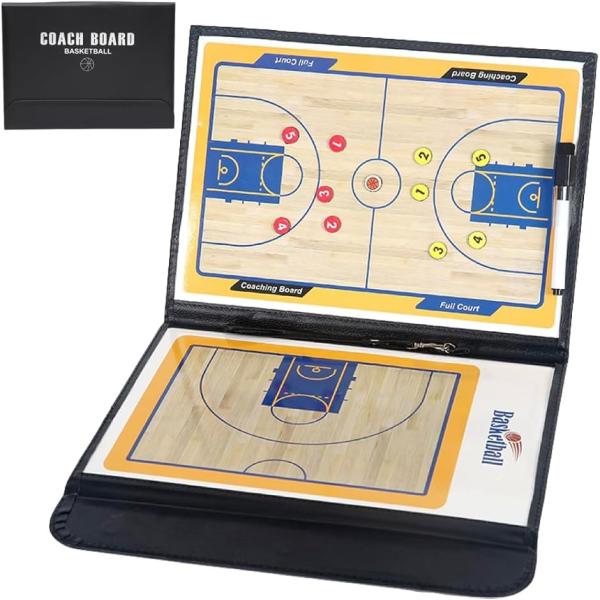 「バスケット戦術ボード」付属の水性ペンを使って戦術ボードに直接書き込めます。ホワイトボードのように繰り返し書き消しが可能です。選手に的確な指示を行え、バスケの戦略・戦術・指導内容をチームで共有できます。「マグネット吸着で落ちない」強力なマグ...