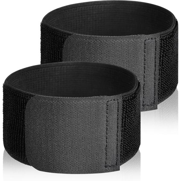 裾止めバンド 幅広 伸縮 自転車 ソックスバンド 裾バンド チェーン ズボン 巻き込み 汚れ 防止 安全対策 通勤 通学(ブラック)