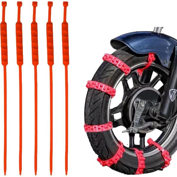 バリエーションコード : 2B9WFS0ID3冬の季節の必需品。バイク用スノーチェーン20本セットです。レッドとブラックの２種類があります。使い捨てではありません。繰り返し使用できます。取り付けは簡単です。固定穴に差し込んで引っぱり締め付け...