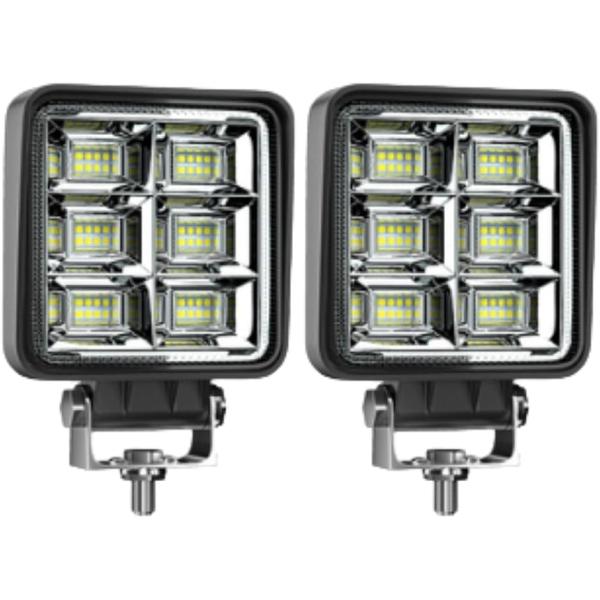 バリエーションコード : 2B9YSR8T3S＊「規格」LED POWER：144W 防水レベル：IP65 発光色：白（6500K） ルーメン：3000LM 電圧：9V-30V サイズ：(約)104X123X25(mm) 重量：約350g ...