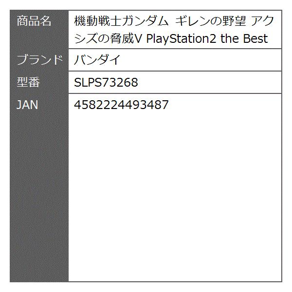 機動戦士ガンダム ギレンの野望 アクシズの脅威v Playstation2 The Best Slps73268 Mohmmadiyon Com