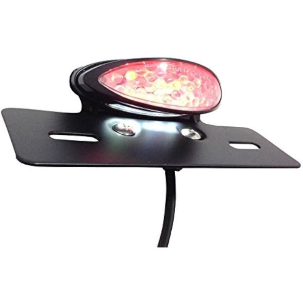 【互換品】 強力発光。 汎用 LED テールランプ ブラック クリアレンズ(ブラック　クリアレンズ)
