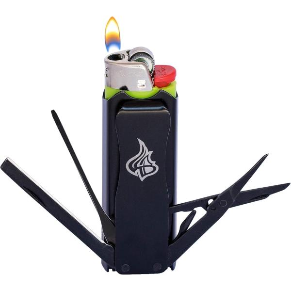 バリエーションコード : 2BU5SGU9VPレギュラーサイズのBICライターとCLIPPERライターにフィットするLighterBro ステンレス製ライターマルチツールです。日本語解説のQRコード付き。ただのライターが7 つのツール（マイ...