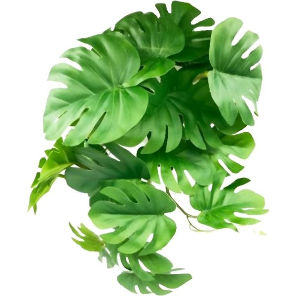 「熱帯生息地の雰囲気を演出」 East Leafの吸盤付きモンステラは、亀、イグアナ、トカゲ、ヤモリ、カエル、ヘビ、カメレオン、ヤドカリなどの爬虫類や両生類の飼育ケージに熱帯生息地のリアルな雰囲気を提供します。ペットが葉の下で隠れたり、休ん...