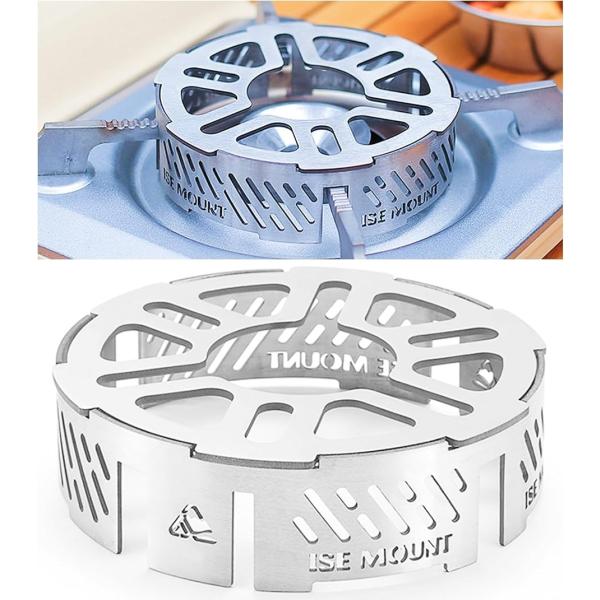 バリエーションコード : 2BJ3YXU65P「製品の特長」風防リングが風を防ぎ、バーナーの五徳の上にセットすることで風よけになり、炎が安定します。また、熱伝導によりカウンタートップ全体が暖められるため弱い火力でも十分に使用可能で燃料の節約...