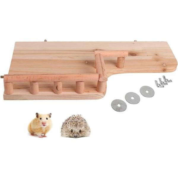 まさに小動物の為のバルコニー。手すり付きの木製ステージです。カワイイ小動物たちの遊び場・居心地の良い休憩場所として最適です。ステージの取り付け場所は転落防止の手すりがございますが、簡単に乗り越えられるため、転落しても小動物へのダメージが少な...