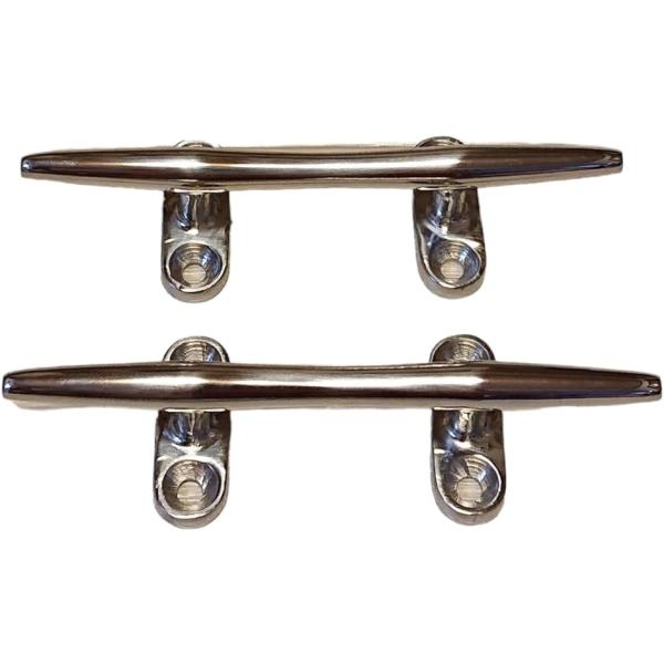 バリエーションコード : 2BJ8XN8SH4ステンレス製 頑丈で耐久性があります。クリートの2個セット。4点留めのアンカーなのでガッチリ固定。 小型船 小型艇 中型艇 船 ボート ヨット ジェットスキーの係留用ロープの結び、アンカーロープ...