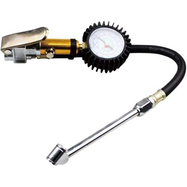 「３つの優れた機能」自動車・バイク・トラックなどのタイヤの空気を入れたあとのタイヤの空気圧チェックが確認できます。またエアコンプレッサーに繋ぐとエア充填、エア抜きも可能。タイヤの空気は日々減っていくので適切なタイヤ空気圧を維持することによっ...