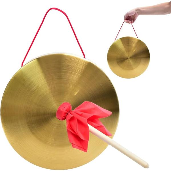 バリエーションコード : 2BJG3SH31O「迫力あるサウンド」ゴングや合図によく使われている中国の伝統楽器、銅羅（タムタム）です。響銅と呼ばれる銅と錫の合金でできており、付属のバチで叩くと良く響き、独特のバーンという迫力あるサウンドを楽...