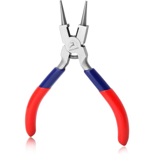 「用途」細いワイヤーを成形、カール、曲げ、ループを作るのに適しており、10ピン・ニードルは、ジュエリー・メーカー、クラフト愛好家、電子機器メーカーにとって不可欠なツールであり、クラフト初心者にとってはコストパフォーマンスの高いスターター・ツ...