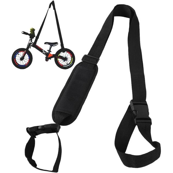 「荷物の持ち運びに」自転車や三輪車、スケボー、ベビーカーなど、さまざまな物の持ち運びにお使いいただけるキャリーベルトになります。ハンドル下と後輪に取り付けるだけで、簡単に持ち運びができます。「両手が空いて安心」キャリーベルトをショルダー掛け...