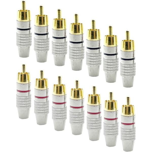 バリエーションコード : 2BJJYHJPO6こちらの商品はオーディオアンプ用の金メッキ RCAプラグ端子(オスコネクタ)になります。自作オーディオやアンプ、自作スピーカーなどに使用するプラグ(ジャック)で、金メッキを採用しているのでデータ...