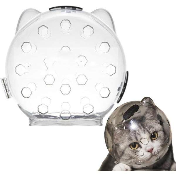猫用 マズル 噛み付き防止 爪切り ヘッドギア マスク 傷舐め防止 拾い食い防止 キャットマズル(M)