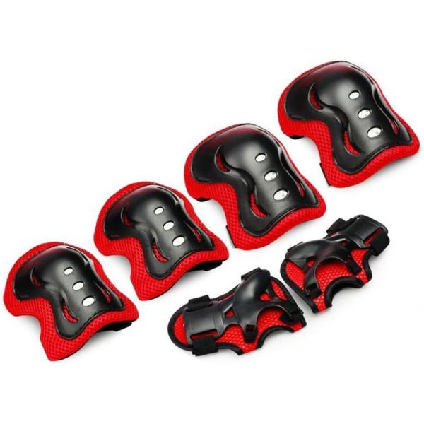 バリエーションコード : 2BJK8IF36F「子供の怪我から守ります」プロテクター6点セットで子供の転倒による怪我を防止します。付属の面ファスナーでしっかりと固定できます。「湾曲構造で落ちにくい」ひざやひじにしっかりと固定できる曲がった構...