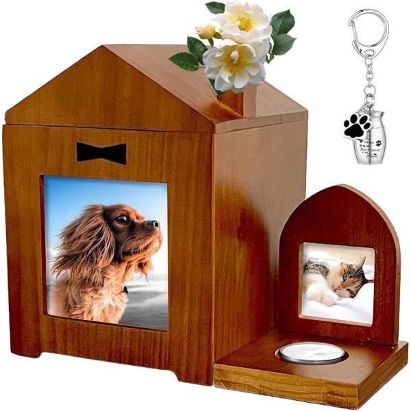 バリエーションコード : 2BJOFGN3NY「ペットお仏壇セット」小型のペットお仏壇セットです。お仏壇は１５ｃｍタイプで４寸相当の骨壺を納める事ができます（商品サイズにてご確認ください）。ミニ祭壇にはキャンドルやお線香、遺毛などを置くこと...