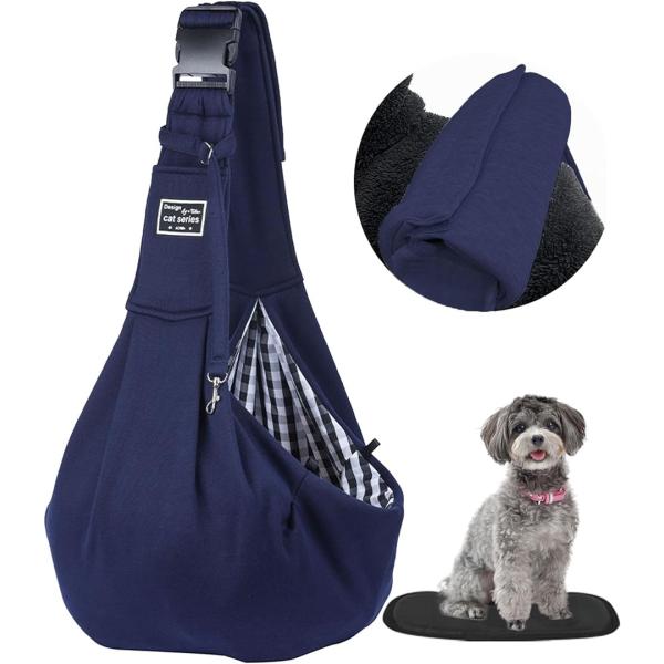 バリエーションコード : 2BJOQL6QUU「ペットスリングとは」犬や猫、ペットの体にフィットするような柔らかい素材でできた肩掛けバッグです。ペットを中に入れて使用するペットキャリーやリュック、抱っこ紐のひとつです。飼い主さんと密着して色...