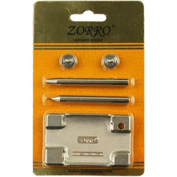 【互換品】Zippo対応 オイルライター用 メンテナンス 交換 キット 簡単 工具 セット 修理 ホイール交換 (シルバー, Free)