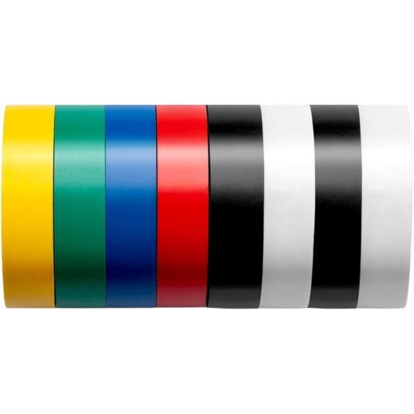 「配線整理から絶縁保護まで」電子機器の絶縁保護やワイヤーハーネスの結束に最適。耐熱・防水・耐食性に優れたPVC素材を使用し、-10〜80℃の使用温度範囲と600Vの電気絶縁能力で安心。6色セットで、配線識別が簡単に。家庭から業務用まで、あら...