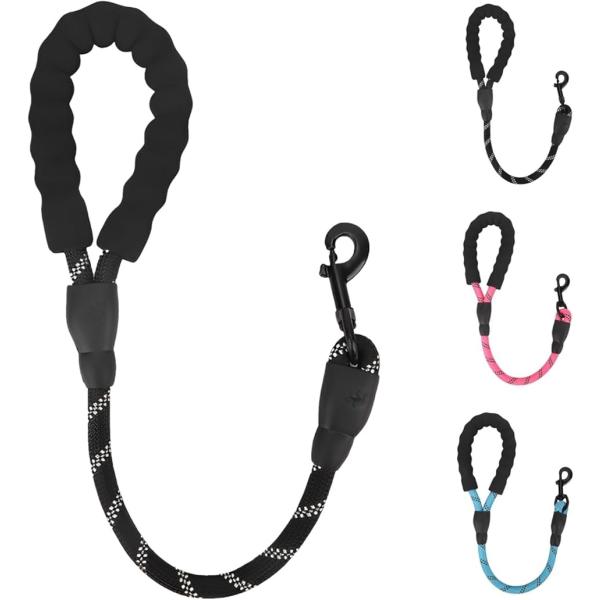 他サイト： ショートリード 短引き 60cm 犬 大型犬 コントロール 散歩 安心 シンプル(ブラック)の商品画像