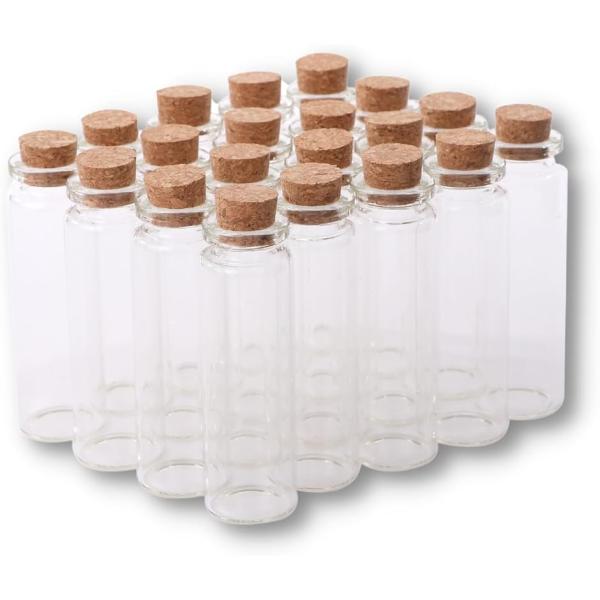 小瓶 コルク瓶 コルク栓 ガラス瓶 小物 保存 容器 保管 小分け 20本セット(15ml)