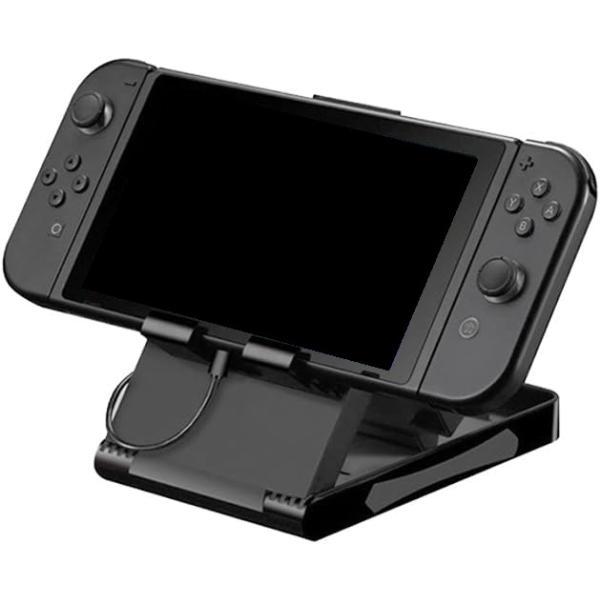 軽量でコンパクトサイズに折りたたみができるスイッチ専用スタンドです。台に置いてプレイすることができます。スタンドを小さく折りたためるので場所を取らずに収納できます。Switchを充電しながら置き台スタンドを利用することもできるので充電切れの...